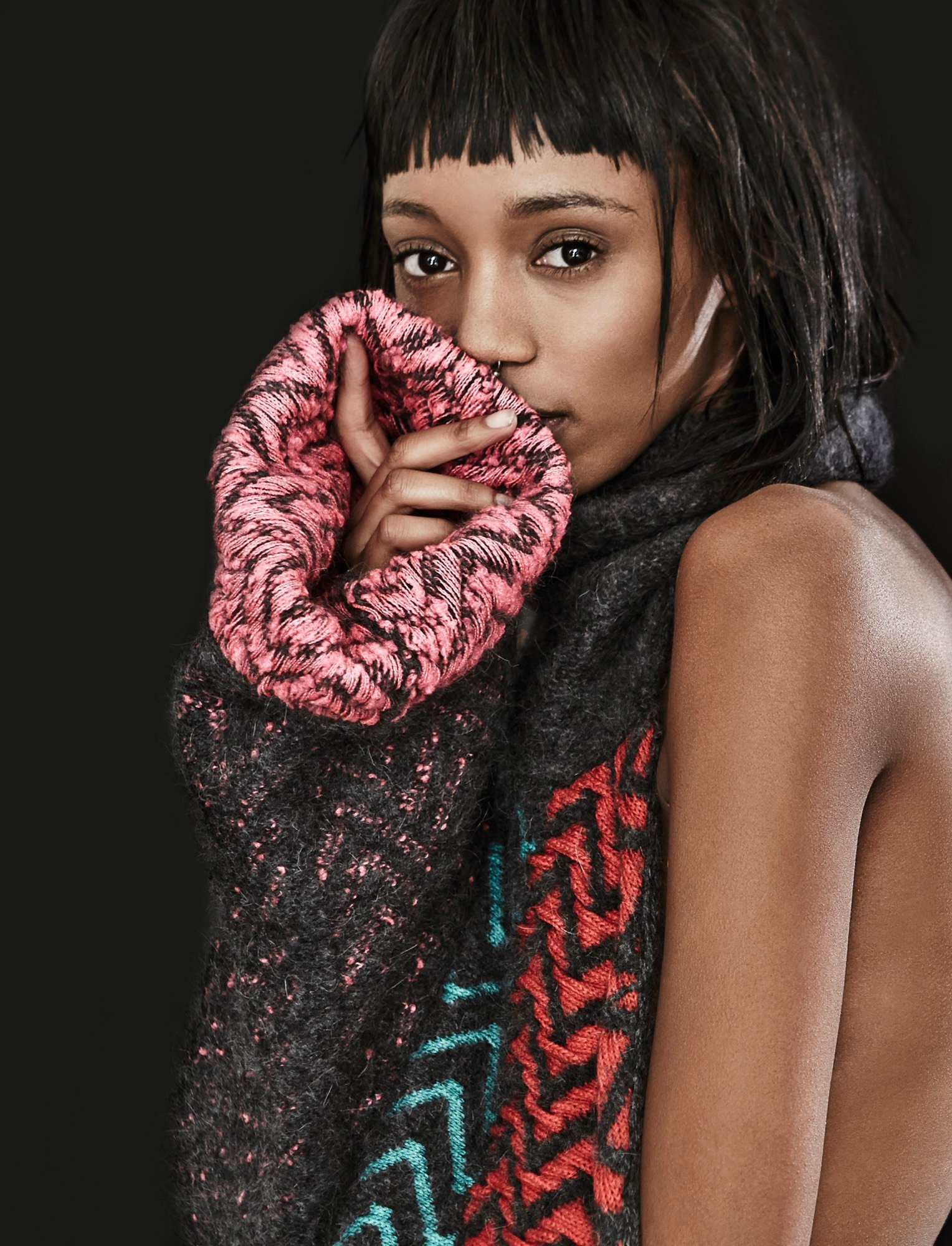 Editorial beauty portrait detail